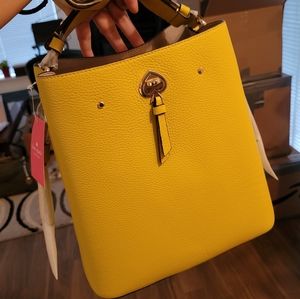 Kate Spade Bucket Bag in Mustard Yellow